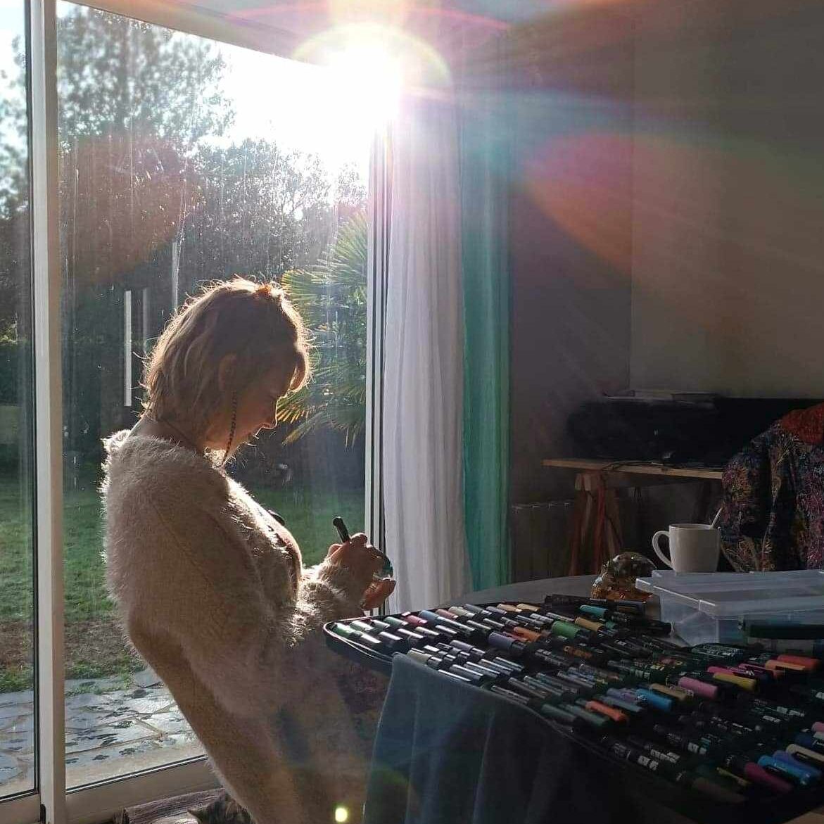 kelly lepage dessin crane medium artiste