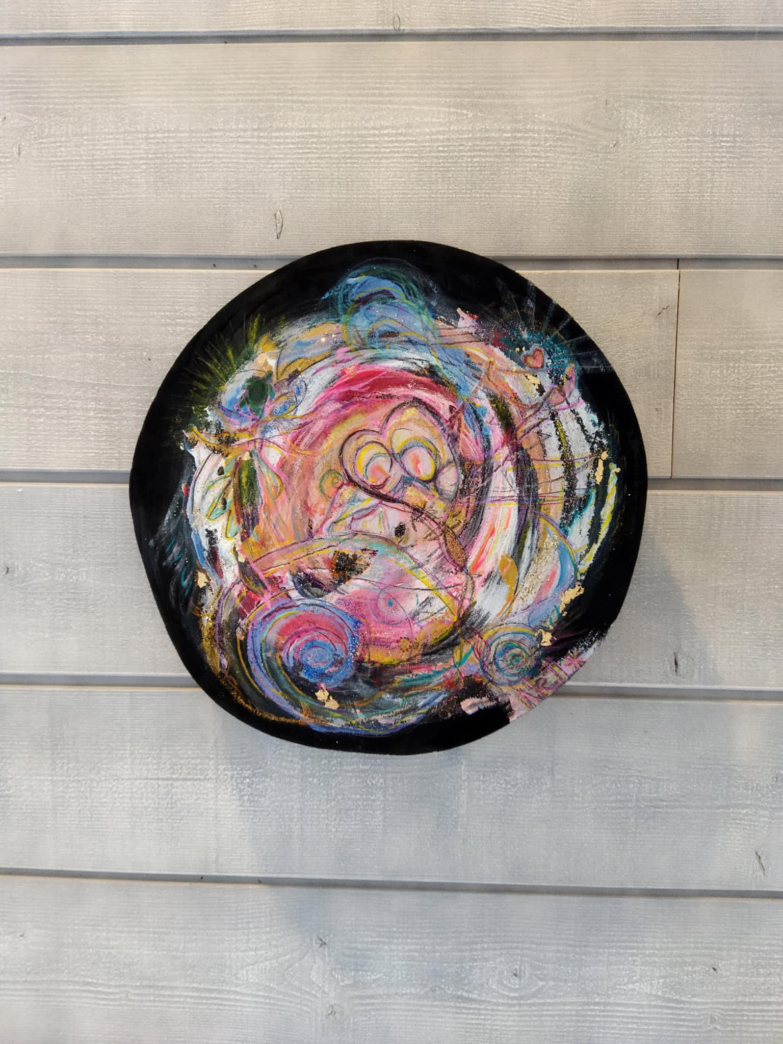 création sur bois les ames coeur kelly lepage medium