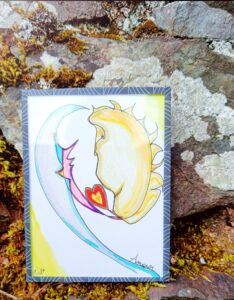 dessin écriture intuitive canalisé par kelly lepage medium air95