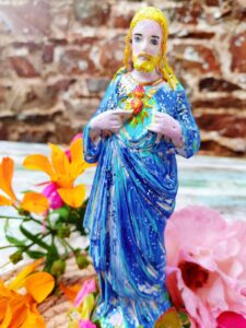 statue vibratoire de jésus création unique by kelly lepage medium