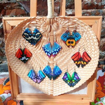 boucle doreille papillon légère féminine magique la boutique de nell33